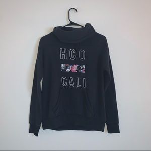 Black Hollister Turtle Neck Hoodie